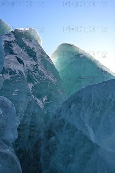 Ice in the spring sun on the western edge of the ice sheet near Kangerlussuaq