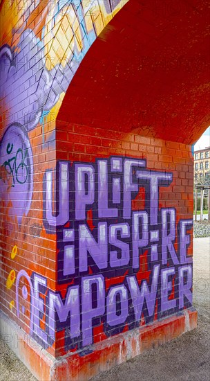 Graffiti at the Calisthenics facility in Gleisdreieck Park