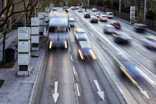 Traffic on the road at Neckartor