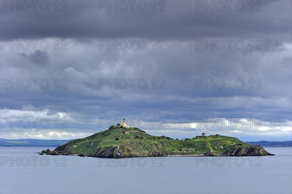 Inchkeith Lighthouse in the Firth of Forth estuary near Edinburgh