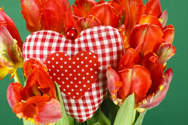 Tulip Bouquet and Fabric Tulip