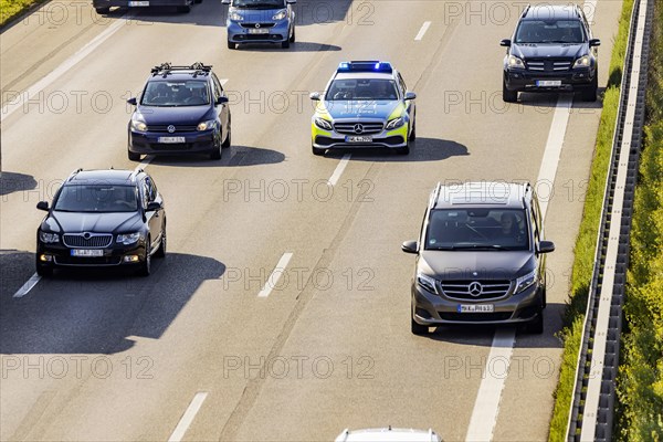 Traffic with congestion on the motorway