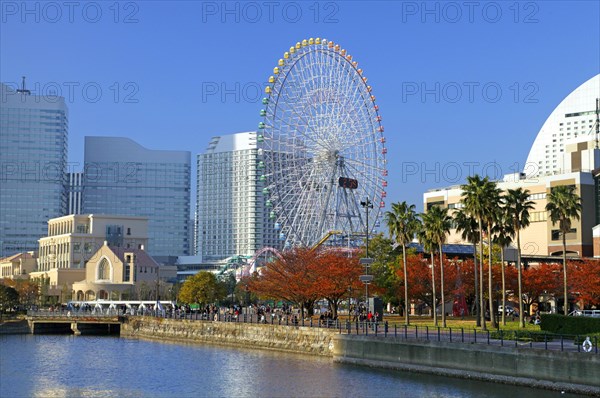 Ferris Wheel Cosmo Clock 21 in Minato Mirai 21 Yokohama city Kanagawa Japan