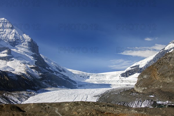 Retreating Athabasca Glacier