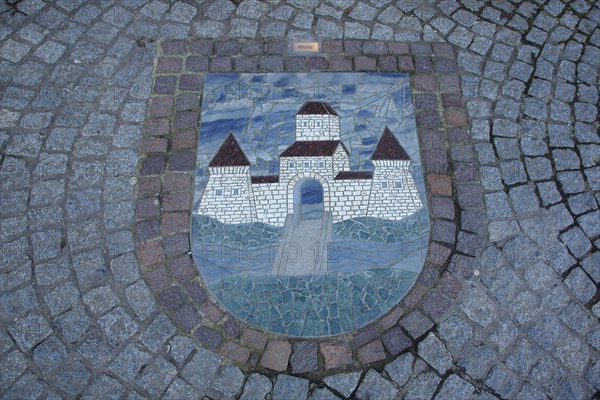 Coat of arms of the twin town of Weiz in Styria in Austria