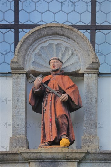 Sculpture Saint Francis at the Assumption Church