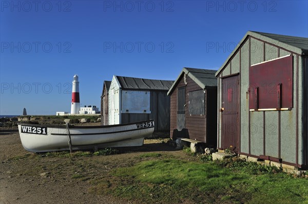 Portland Bill Lighthouse on the Isle of Portland along the Jurassic Coast