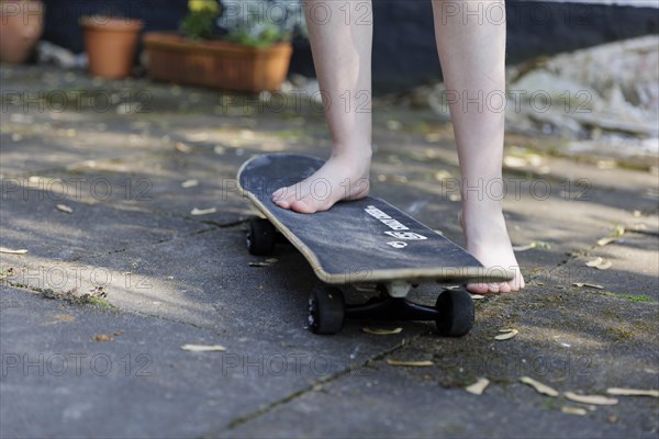 Child on a skateboard