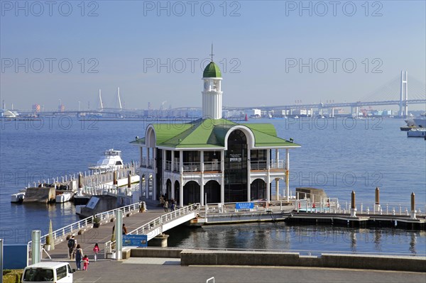 Pukari Sanbashi floating pier Minato Mirai 21 Yokohama Port Japan