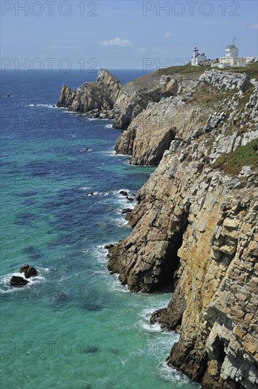 Lighthouse and semaphore at the Pointe du Toulinguet