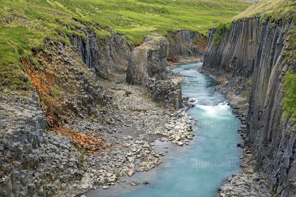 Joekla glacial river and basalt columns