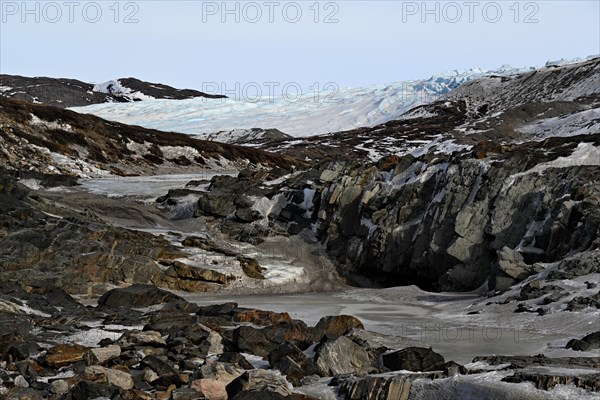 On the western border of the Greenland Ice Sheet near Kangerlussuaq