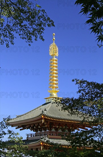 Takahata Fudo temple five story pagoda Tokyo Japan