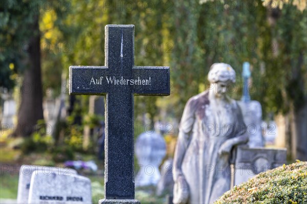 Prague Cemetery Stuttgart in autumn