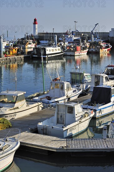 Fishing boats in the harbour at La Cotiniere on the island Ile dOleron