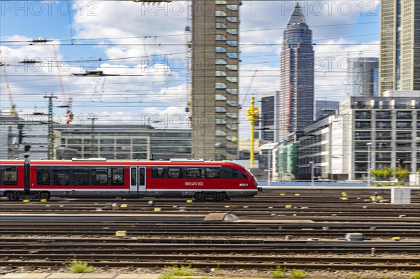 Regional train entering the main station