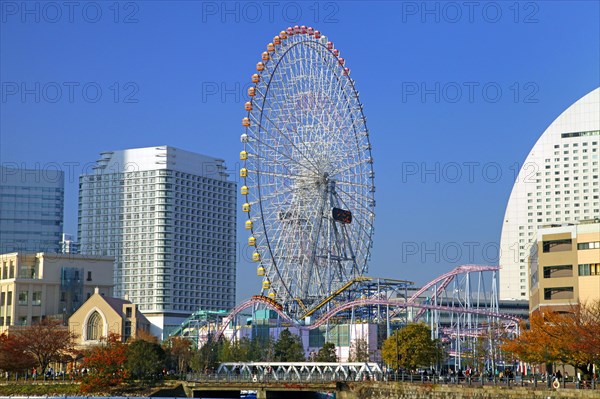 Ferris Wheel Cosmo Clock 21 in Minato Mirai 21 Yokohama city Kanagawa Japan