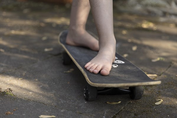 Child on a skateboard