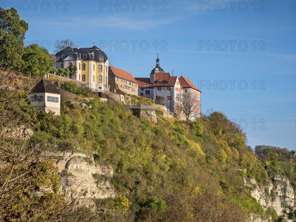 View of Dornburg Castles in Autumn