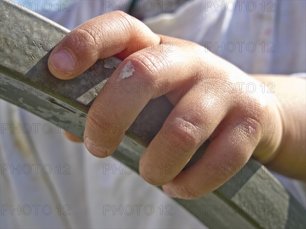 Hand of a toddler