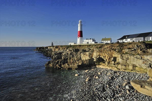 Portland Bill Lighthouse on the Isle of Portland along the Jurassic Coast