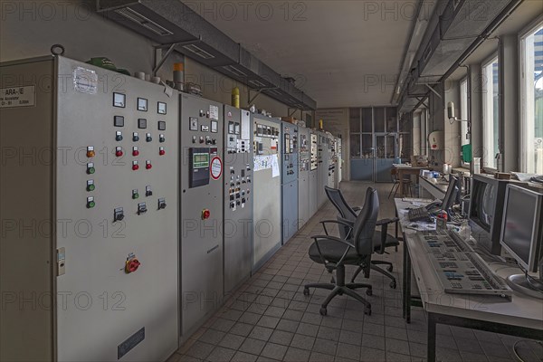 Switch room of a former paper factory