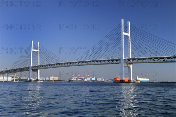 Yokohama Bay Bridge city of Yokohama Kanagawa Japan Asia