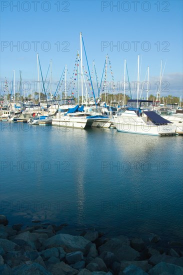 Docked boats in Glorietta Bay