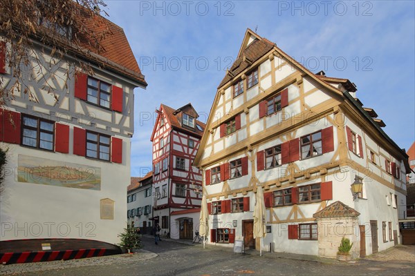 Historic half-timbered house Guild house of the boatmen at Fischerplaetzle