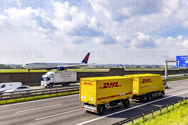 A8 motorway at the airport