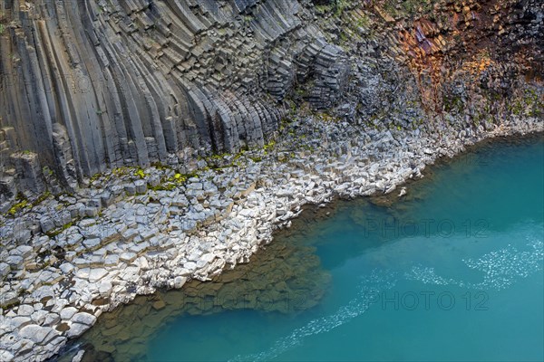 Joekla glacial river and basalt columns