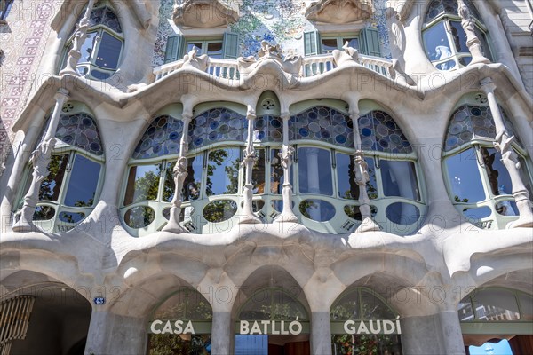 Curved colourful windows