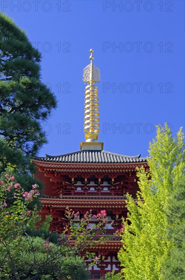 Takahata Fudo temple five story pagoda Tokyo Japan