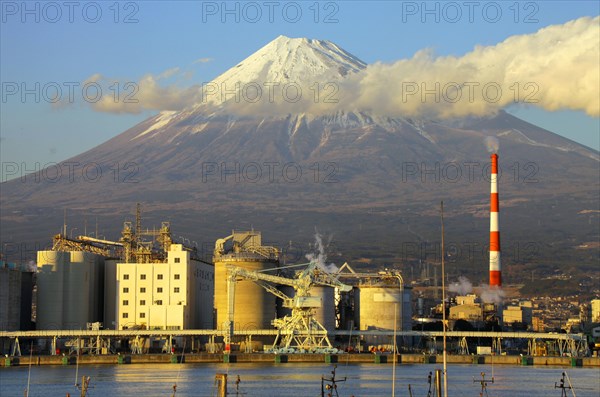 Mount Fuji view from Tagonoura Port Shizuoka Japan Asia