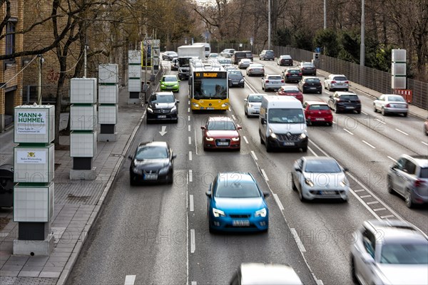 Traffic on the road at Neckartor