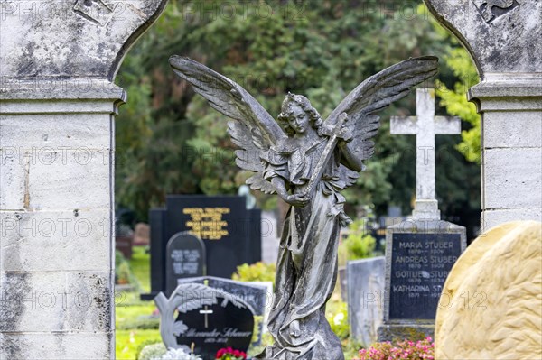 Prague Cemetery Stuttgart in autumn