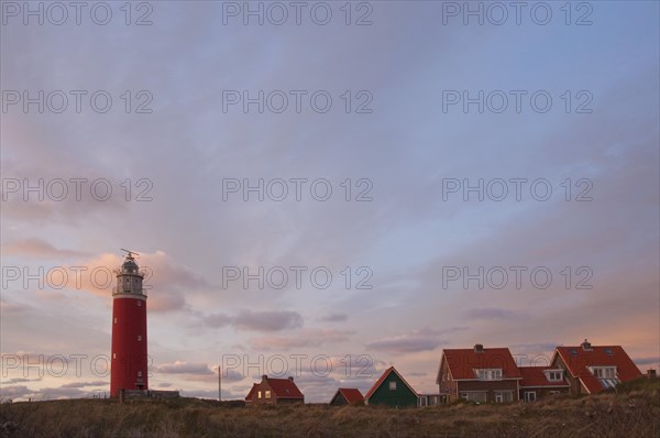 The Cocksdorp lighthouse at sunset