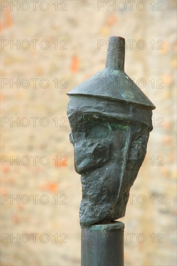 Sculpture Head of a Jew by Wolf Spitzer 1984