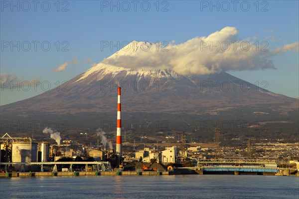 Mount Fuji view from Tagonoura Port Shizuoka Japan Asia