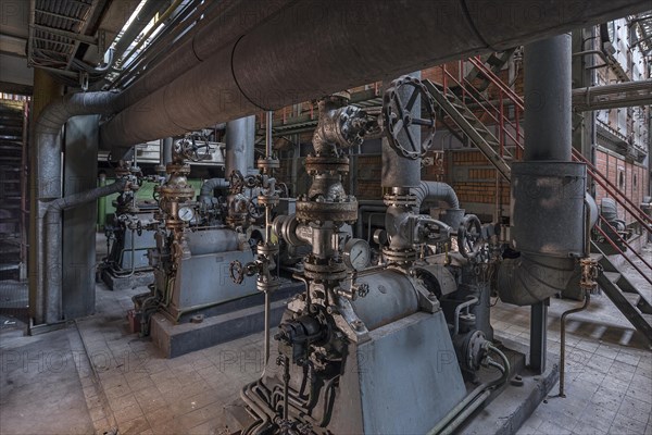 Powerhouse with boiler plant of a former paper factory