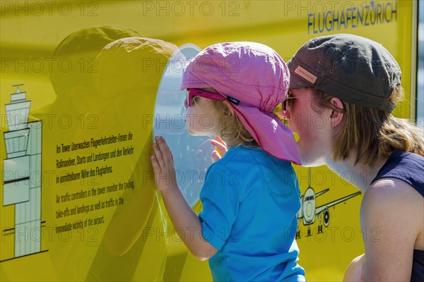 Young visitor at ZRH airport