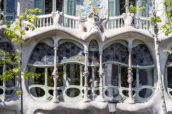 Curved colourful windows