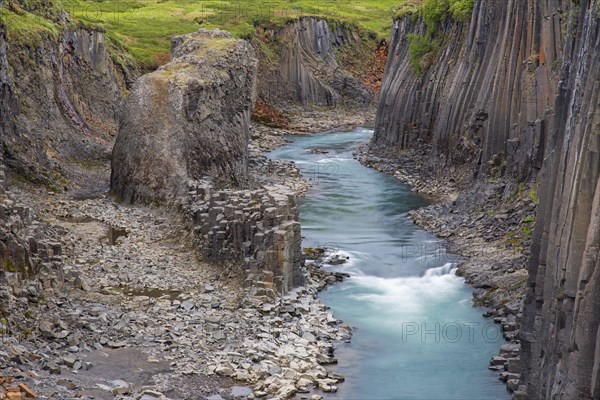 Joekla glacial river and basalt columns