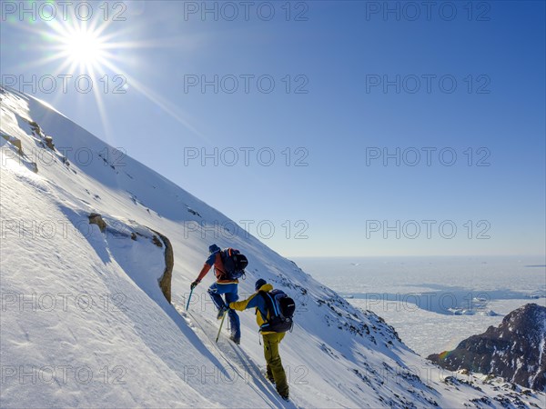 Mountaineers climb the local mountain