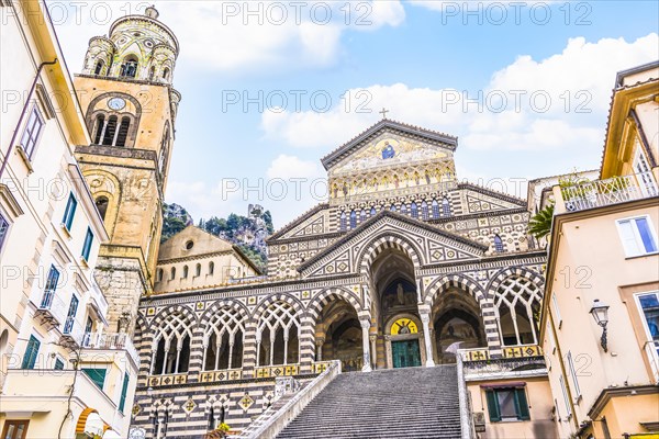 Beautiful Amalfi Cathedral located in in the Piazza del Duomo