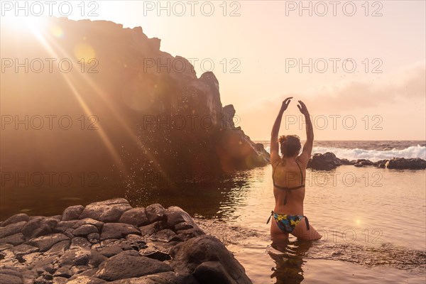 Sunset on El Hierro Island. Canary Islands