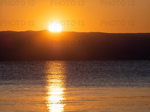 Sunset over the sea