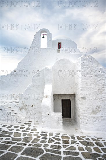 White Cycladic Greek Orthodox Church