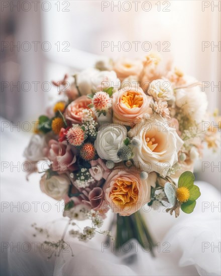 A colourful bouquet of flowers