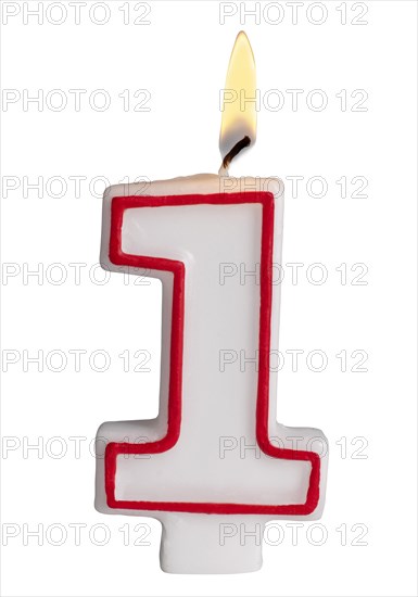 Number One Birthday Candle